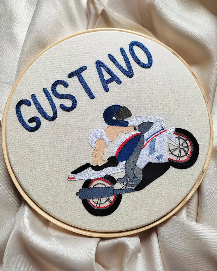 Baby personalized gifts motorbike wall clock with protective glass cover