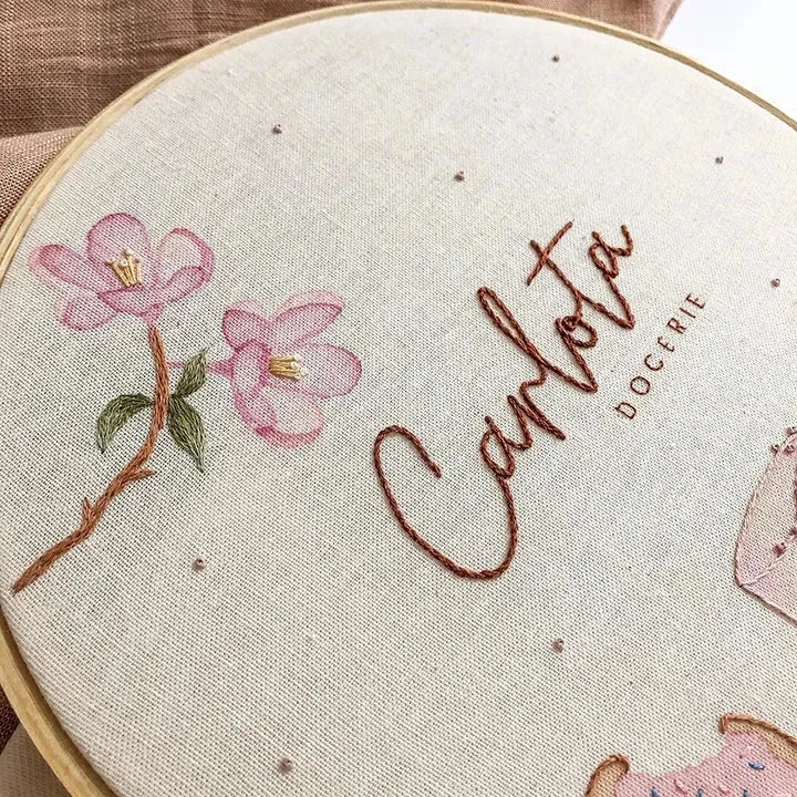Mother's Day gifts for mom featuring hand-embroidered kitchen wall clock