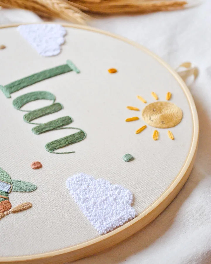 Unique personalized baby gifts with airplane theme for nursery decor