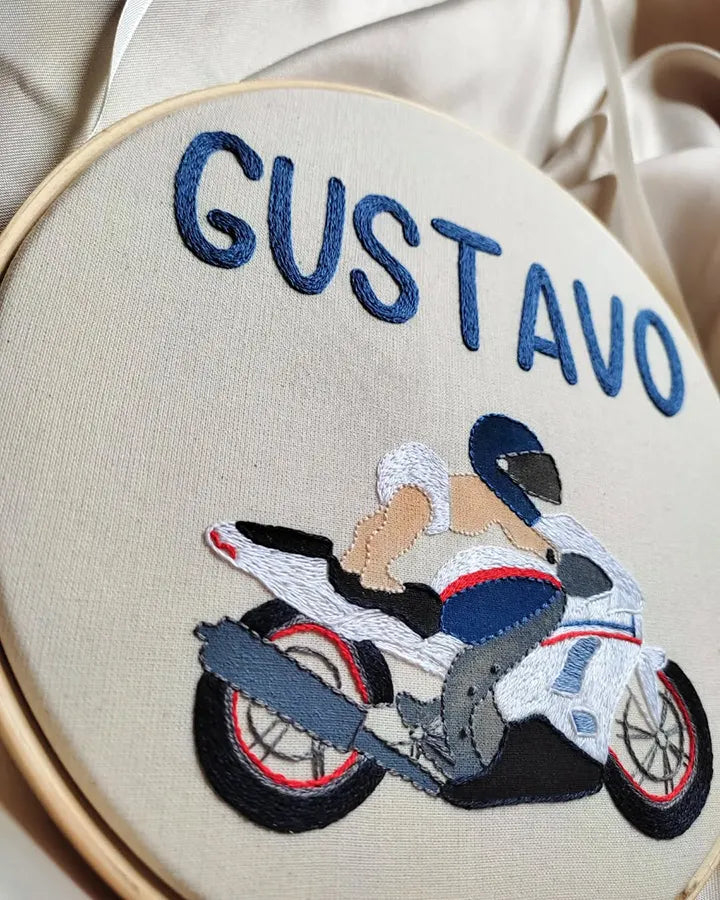 Unique personalized baby gifts with motorcycle theme for nursery decor