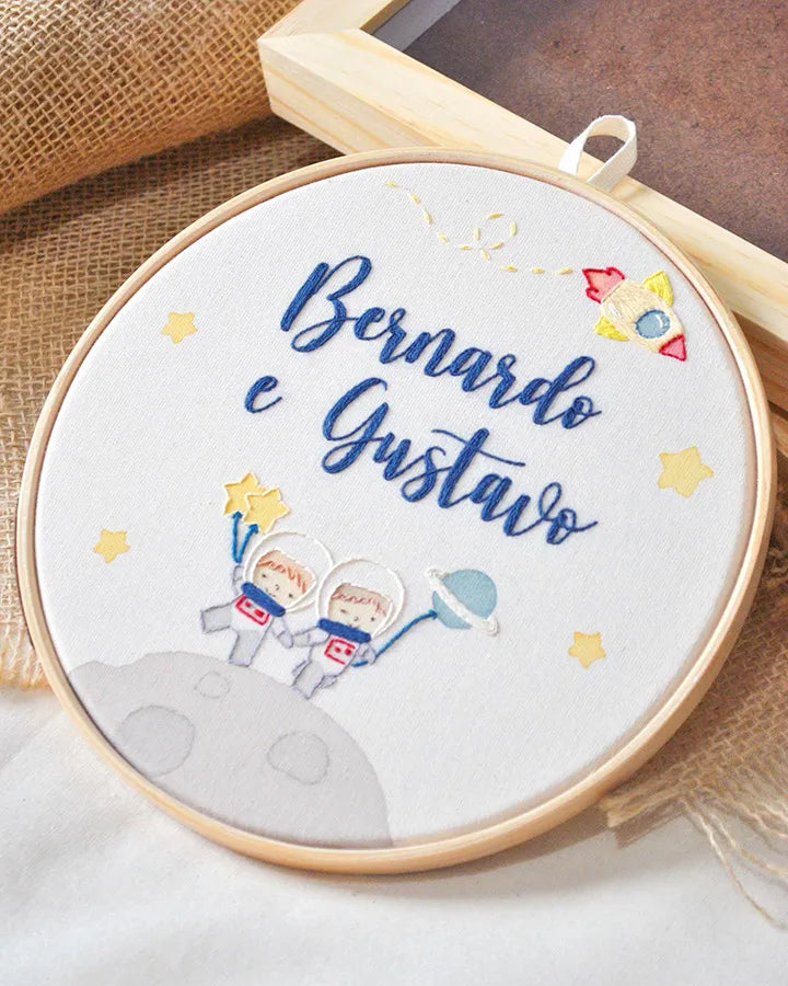 custom space-themed cosmic clock face design