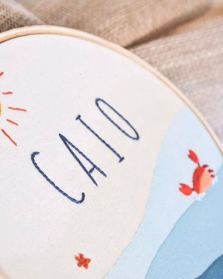 decorative_embroidery_hoop_with_name_and_crabs