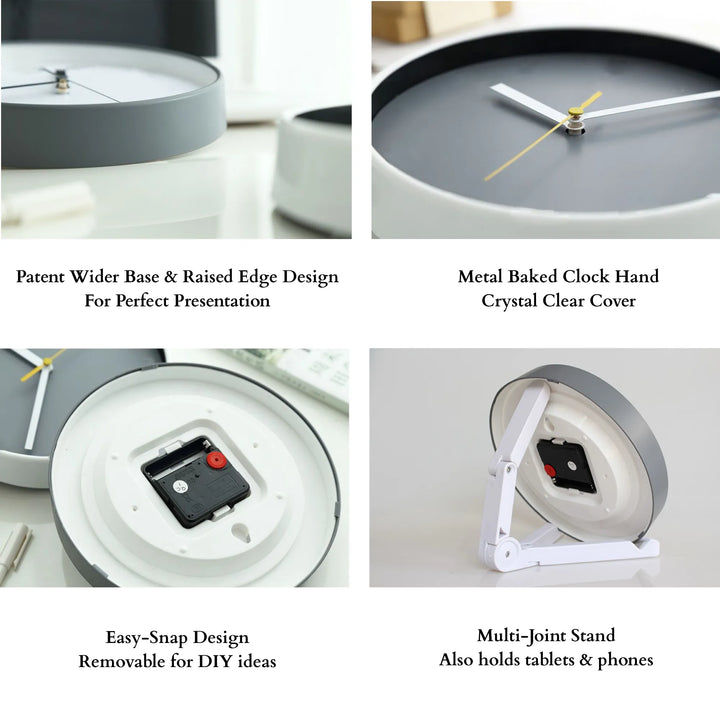embby handmade clock features highlighted