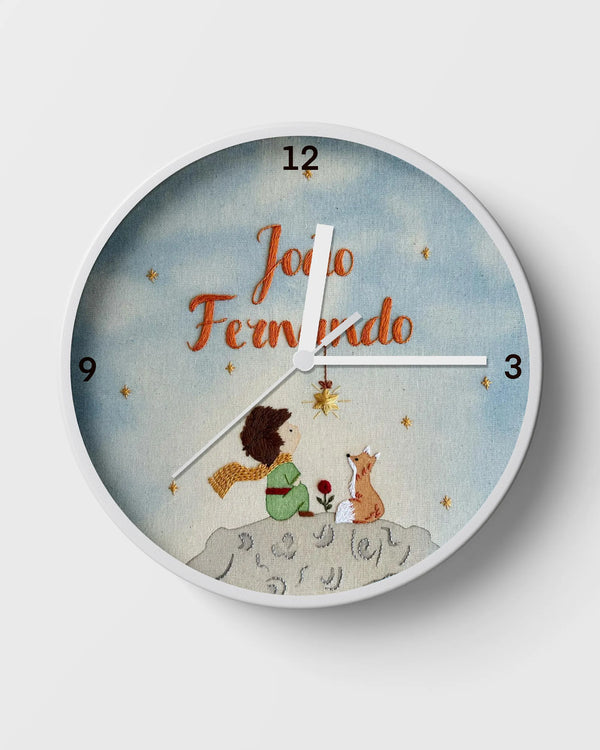 space theme wall clock