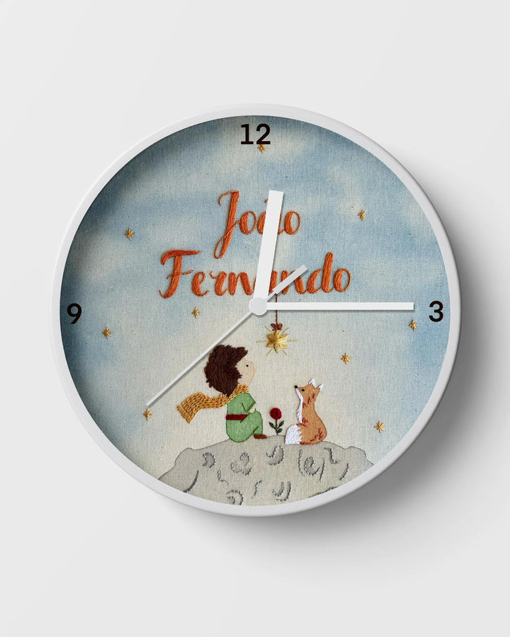 space theme wall clock